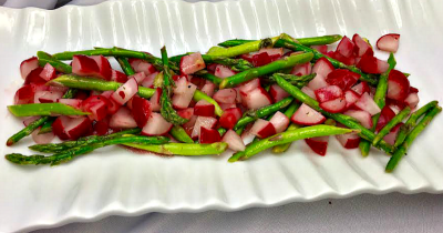 Recipe Image: Citrus-Vinaigrette Radish & Asparagus Salad